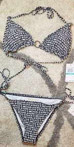 Michael Kors 2020 2 piece swimsuit w/logo. String.